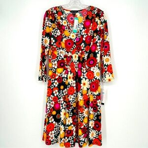 Maggy London NEW Floral Retro Dress Nikola Hippie 70's Floral Size 10 Stitch Fix